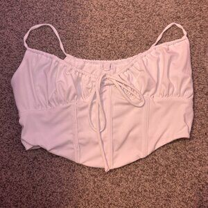 Garage Bustier Top (White) Medium